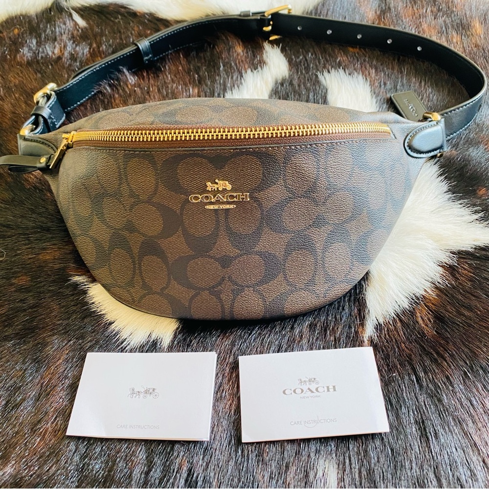 Coach Belt Bag in Signature Canvas Leather